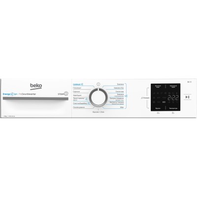 Пральна машина Beko фронтальна, 8кг, 1000, A+++, 55см, дисплей, інвертор, пара, білий (BM1WFSU38033WW)