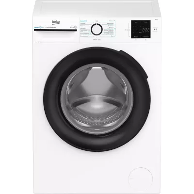 Пральна машина Beko фронтальна, 9кг, 1200, A+++, 55см, дисплей, інвертор, пара, білий (BM1WFU39233WB)