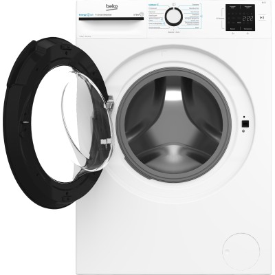 Пральна машина Beko фронтальна, 9кг, 1200, A+++, 55см, дисплей, інвертор, пара, білий (BM1WFU39233WB)