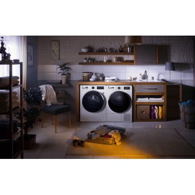 Пральна машина Beko фронтальна, 9кг, 1400, A+++, 55см, дисплей, SMART, пара, інв., білий (B3WFU5943W)