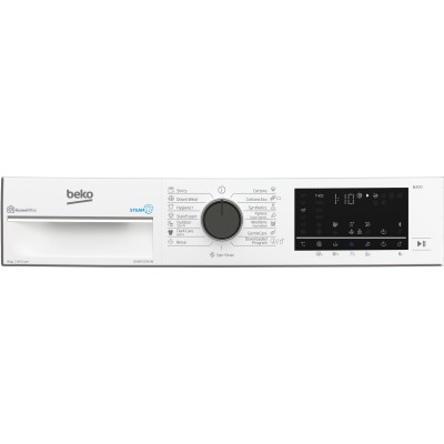 Пральна машина Beko фронтальна, 9кг, 1400, A+++, 55см, дисплей, SMART, пара, інв., білий (B3WFU5943W)