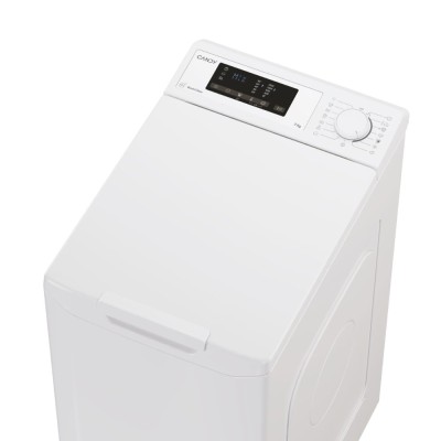 Пральна машина Candy вертикальна, 7кг, 1200, A+++, 60см, дисплей, білий (TCA273D3-9)
