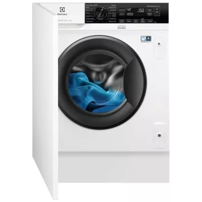 Пральна машина Electrolux вбудована фронтальна, 8кг, 1400, A+++, 55см, дисплей, пара, інвертор, білий (EW7N7F348SUI)