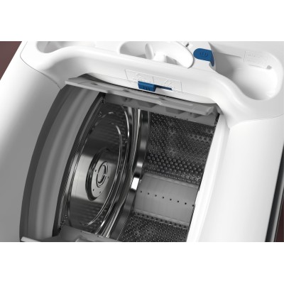 Пральна машина Electrolux вертикальна, 6кг, 1300, A+++, 60см, дисплей, пара, інвертор, білий (EW7TN3362U)