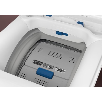 Пральна машина Electrolux вертикальна, 6кг, 1300, A+++, 60см, дисплей, пара, інвертор, білий (EW7TN3362U)