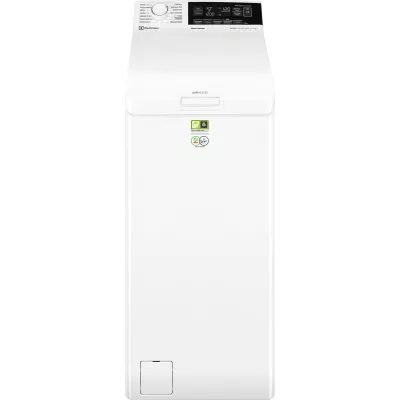 Пральна машина Electrolux вертикальна, 7кг, 1300, A+++, 60см, дисплей, пара, інвертор, білий (EW8T3372U)