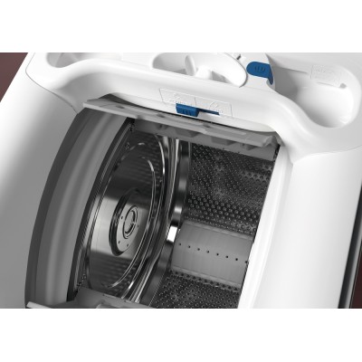 Пральна машина Electrolux вертикальна, 7кг, 1300, A+++, 60см, дисплей, пара, інвертор, білий (EW8T3372U)