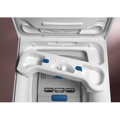 Пральна машина Electrolux вертикальна, 7кг, 1300, A+++, 60см, дисплей, пара, інвертор, білий (EW8T3372U)