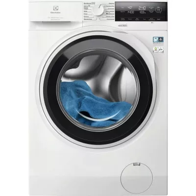 Пральна машина Electrolux фронтальна, 10кг, 1400, A+++, 66см, дисплей, пара, інвертор, universaldose, білий (EW6F3414UU)