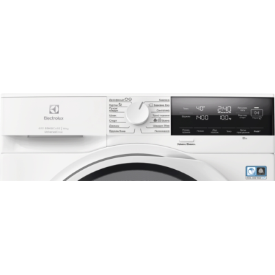 Пральна машина Electrolux фронтальна, 10кг, 1400, A+++, 66см, дисплей, пара, інвертор, universaldose, білий (EW6F3414UU)