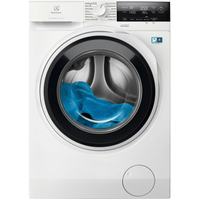 Пральна машина Electrolux фронтальна, 10кг, 1400, A+++, 66см, дисплей, пара, інвертор, білий (EW7F3414U)