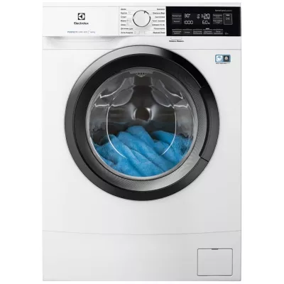 Пральна машина Electrolux фронтальна, 6кг, 1000, A+++, 41см, дисплей, білий (EW6S306SU)