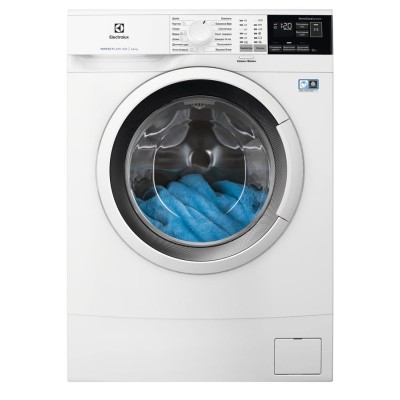 Пральна машина Electrolux фронтальна, 6кг, 1000, A+++, 41см, дисплей, білий (EW6S406WU)