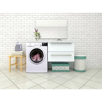 Пральна машина Electrolux фронтальна, 6кг, 1000, A+++, 41см, дисплей, білий (EW6S406WU)