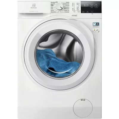 Пральна машина Electrolux фронтальна, 8кг, 1200, A+++, 58см, дисплей, інвертор, білий (EW6F2281U)