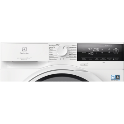 Пральна машина Electrolux фронтальна, 9кг, 1400, A+++, 66см, дисплей, пара, інвертор, автодоз, білий (EW6F3494ACU)