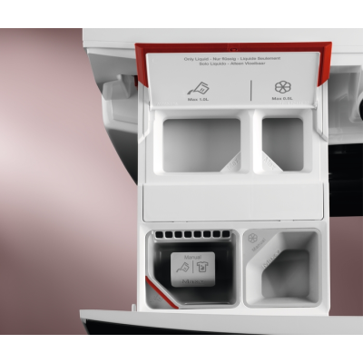 Пральна машина Electrolux фронтальна, 9кг, 1400, A+++, 66см, дисплей, пара, інвертор, автодоз, білий (EW6F3494ACU)