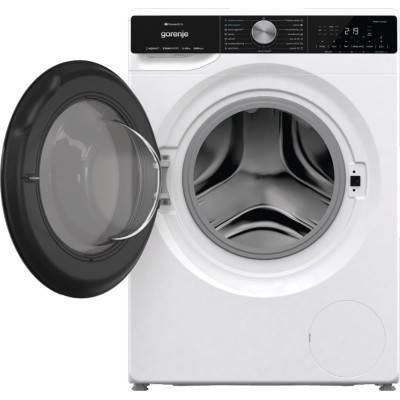 Пральна машина Gorenje фронтальна, 10кг, 1400, A+++, 60см, дисплей, інвертор, пара, Wi-Fi, підсвітка барабану, білий (WNS14A4TWI