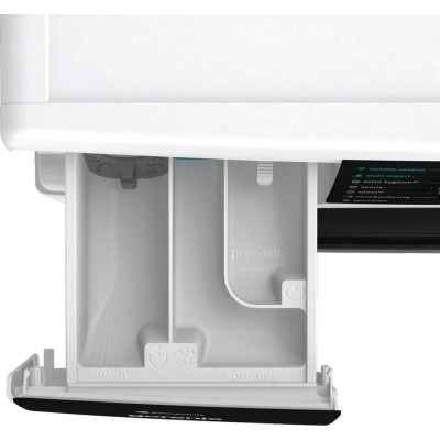 Пральна машина Gorenje фронтальна, 10кг, 1400, A+++, 60см, дисплей, інвертор, пара, Wi-Fi, підсвітка барабану, білий (WNS14A4TWI