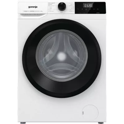 Пральна машина Gorenje фронтальна, 7кг, 1400, A+++, 47см, дисплей, пара, інвертор, білий (WNHEI74SAS)
