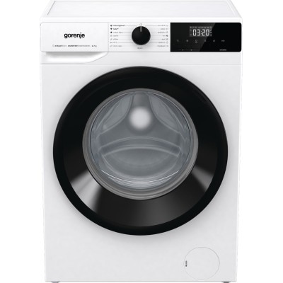 Пральна машина Gorenje фронтальна, 7кг, 1400, A+++, 47см, дисплей, пара, інвертор, білий (WNHEI74SAS)
