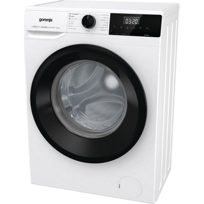 Пральна машина Gorenje фронтальна, 7кг, 1400, A+++, 47см, дисплей, пара, інвертор, білий (WNHEI74SAS)