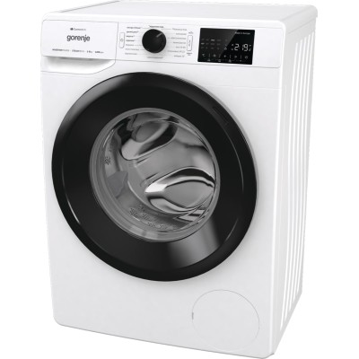 Пральна машина Gorenje фронтальна, 8кг, 1400, A+++, 46,5см, дисплей, інвертор, пара, Wi-Fi, білий (WPNEI84SBSWIFI)