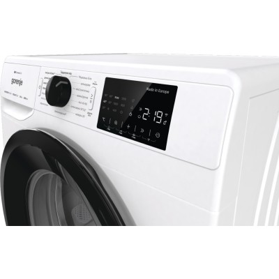 Пральна машина Gorenje фронтальна, 8кг, 1400, A+++, 46,5см, дисплей, інвертор, пара, Wi-Fi, білий (WPNEI84SBSWIFI)