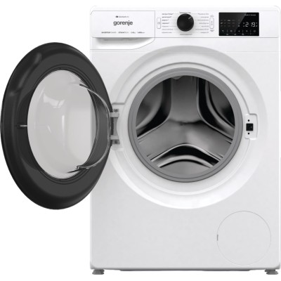 Пральна машина Gorenje фронтальна, 8кг, 1400, A+++, 46,5см, дисплей, інвертор, пара, Wi-Fi, білий (WPNEI84SBSWIFI)