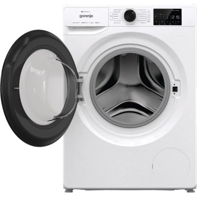 Пральна машина Gorenje фронтальна, 8кг, 1400, A+++, 55см, дисплей, інвертор, пара, Wi-Fi, білий (WPNEI84A1SWIFI)