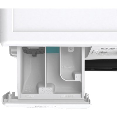Пральна машина Gorenje фронтальна, 8кг, 1400, A+++, 55см, дисплей, інвертор, пара, Wi-Fi, білий (WPNEI84A1SWIFI)