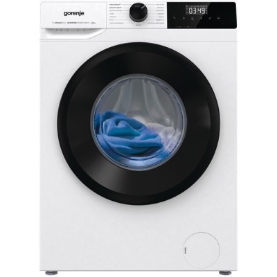 Пральна машина Gorenje фронтальна, 8кг, 1400, A+++, 55см, дисплей, пара, інвертор, білий (W1NHPI84AS)