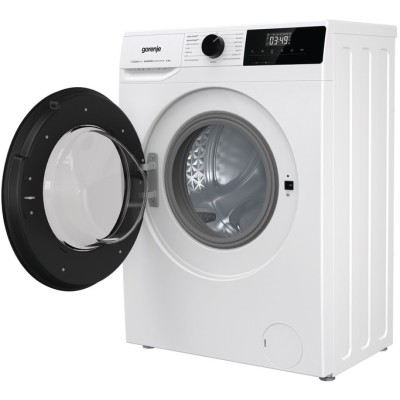 Пральна машина Gorenje фронтальна, 8кг, 1400, A+++, 55см, дисплей, пара, інвертор, білий (W1NHPI84AS)