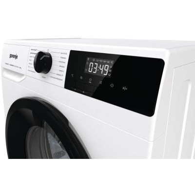 Пральна машина Gorenje фронтальна, 8кг, 1400, A+++, 55см, дисплей, пара, інвертор, білий (W1NHPI84AS)