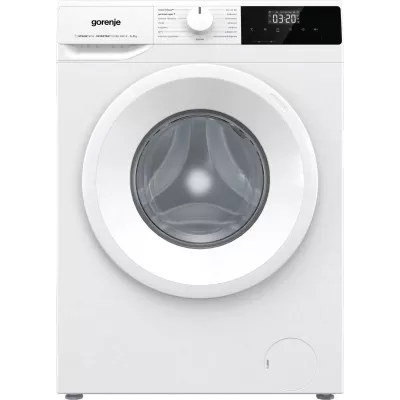 Пральна машина Gorenje фронтальна, з баком, 7кг, 1200, A+, 60см, дисплей, пар, інвертор, білий (WNHPI72SCSIRV)