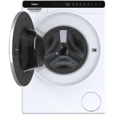 Пральна машина Haier фронтальна, 5кг, 1200, A+++, 44см, дисплей, інвертор, люк чорний, висота 70см, білий (HW50-BP12307)