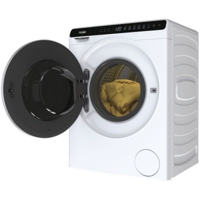 Пральна машина Haier фронтальна, 5кг, 1200, A+++, 44см, дисплей, інвертор, люк чорний, висота 70см, білий (HW50-BP12307)
