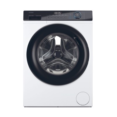 Пральна машина Haier фронтальна, 7кг, 1200, A+++, 44см, дисплей, пара, інвертор, люк чорний, прямий привід, білий (HW70-B12929)