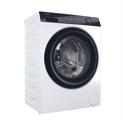 Пральна машина Haier фронтальна, 7кг, 1200, A+++, 44см, дисплей, пара, інвертор, люк чорний, прямий привід, білий (HW70-B12929)