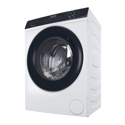 Пральна машина Haier фронтальна, 7кг, 1200, A+++, 44см, дисплей, пара, інвертор, люк чорний, прямий привід, білий (HW70-B12929)
