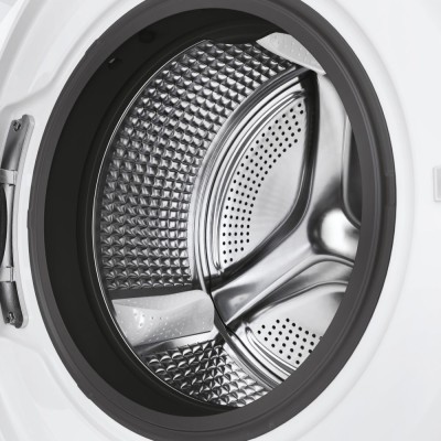 Пральна машина Haier фронтальна, 7кг, 1200, A+++, 44см, дисплей, пара, інвертор, люк чорний, прямий привід, білий (HW70-B12929)