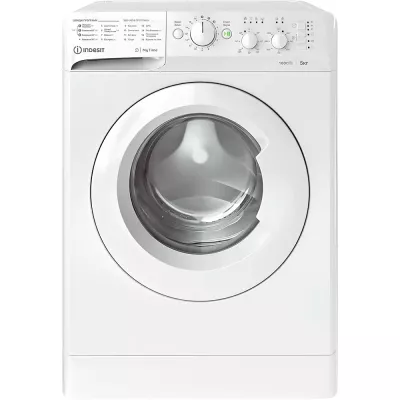 Пральна машина Indesit фронтальна, 5кг, 1000, A++, 43см, білий (OMTWSC51052WUA)
