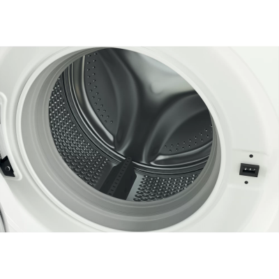 Пральна машина Indesit фронтальна, 6кг, 1000, A+++, 43см, дисплей, люк чорний, білий (OMTWSE61051WKUA)
