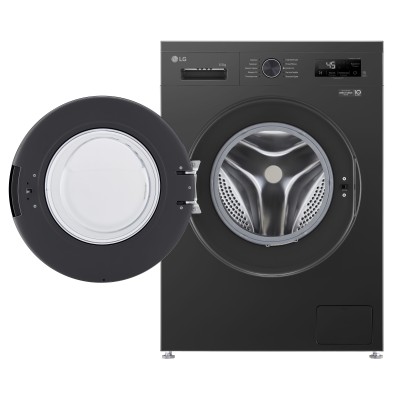 Пральна машина LG фронтальна, 6.5кг, 1200, A+++, 44см, дисплей, пара, інвертор, чорний (F2Y1WS6J)