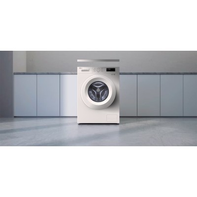 Пральна машина LG фронтальна, 6кг, 1200, A+++, 44см, дисплей, пара, інвертор, білий (F2Y1NS3W)