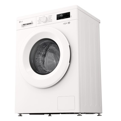 Пральна машина LG фронтальна, 6кг, 1200, A+++, 44см, дисплей, пара, інвертор, білий (F2Y1NS3W)