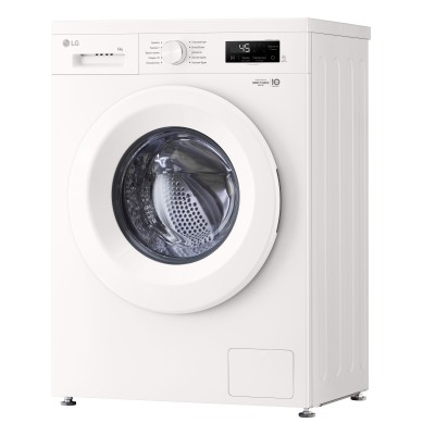 Пральна машина LG фронтальна, 6кг, 1200, A+++, 44см, дисплей, пара, інвертор, білий (F2Y1NS3W)