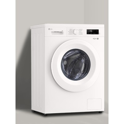 Пральна машина LG фронтальна, 7кг, 1200, A+++, 44см, дисплей, пара, інвертор, білий (F2Y1HS3W)