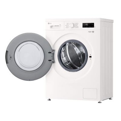 Пральна машина LG фронтальна, 7кг, 1200, A+++, 44см, дисплей, пара, інвертор, білий (F2Y1HS3W)