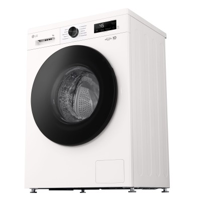 Пральна машина LG фронтальна, 7кг, 1200, A+++, 44см, дисплей, пара, інвертор, білий (F2Y1HS5W)